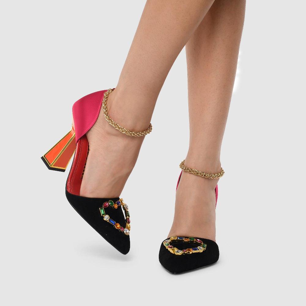 Kat Maconie Jules Sandals RS23 PYRAMID STILETTO HEEL Multibrights