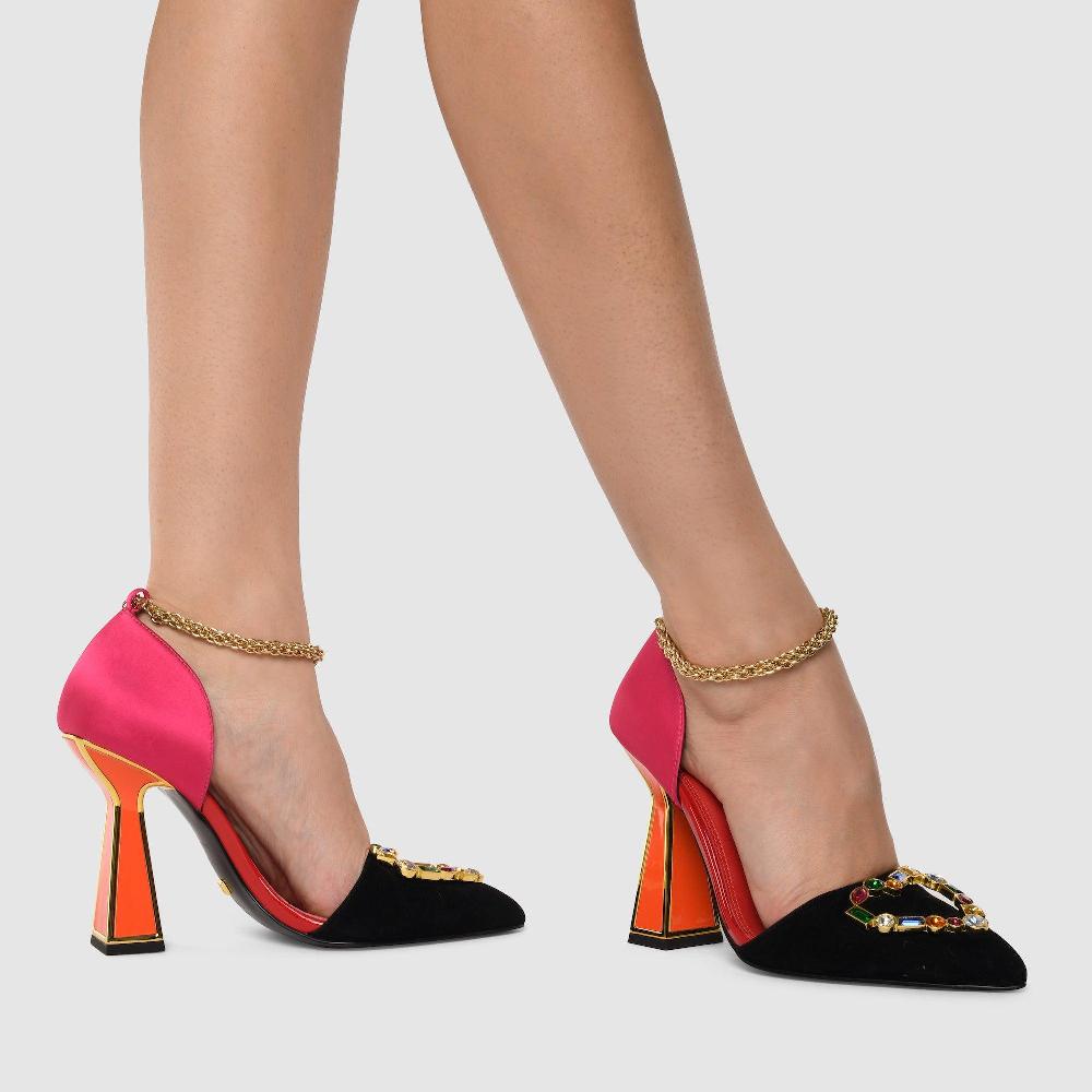 Kat Maconie Jules Sandals RS23 PYRAMID STILETTO HEEL Multibrights