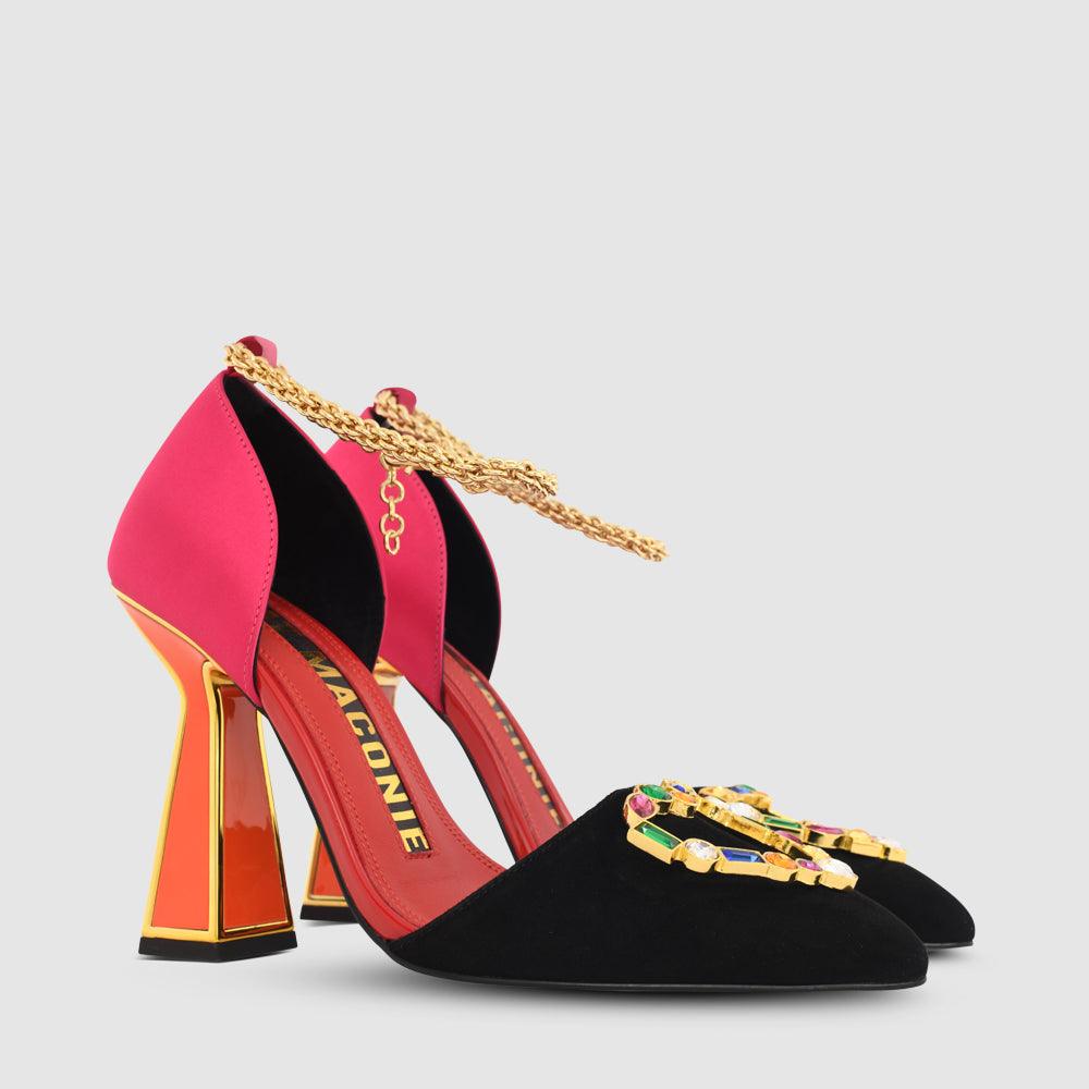 Kat Maconie Jules Sandals RS23 PYRAMID STILETTO HEEL Multibrights