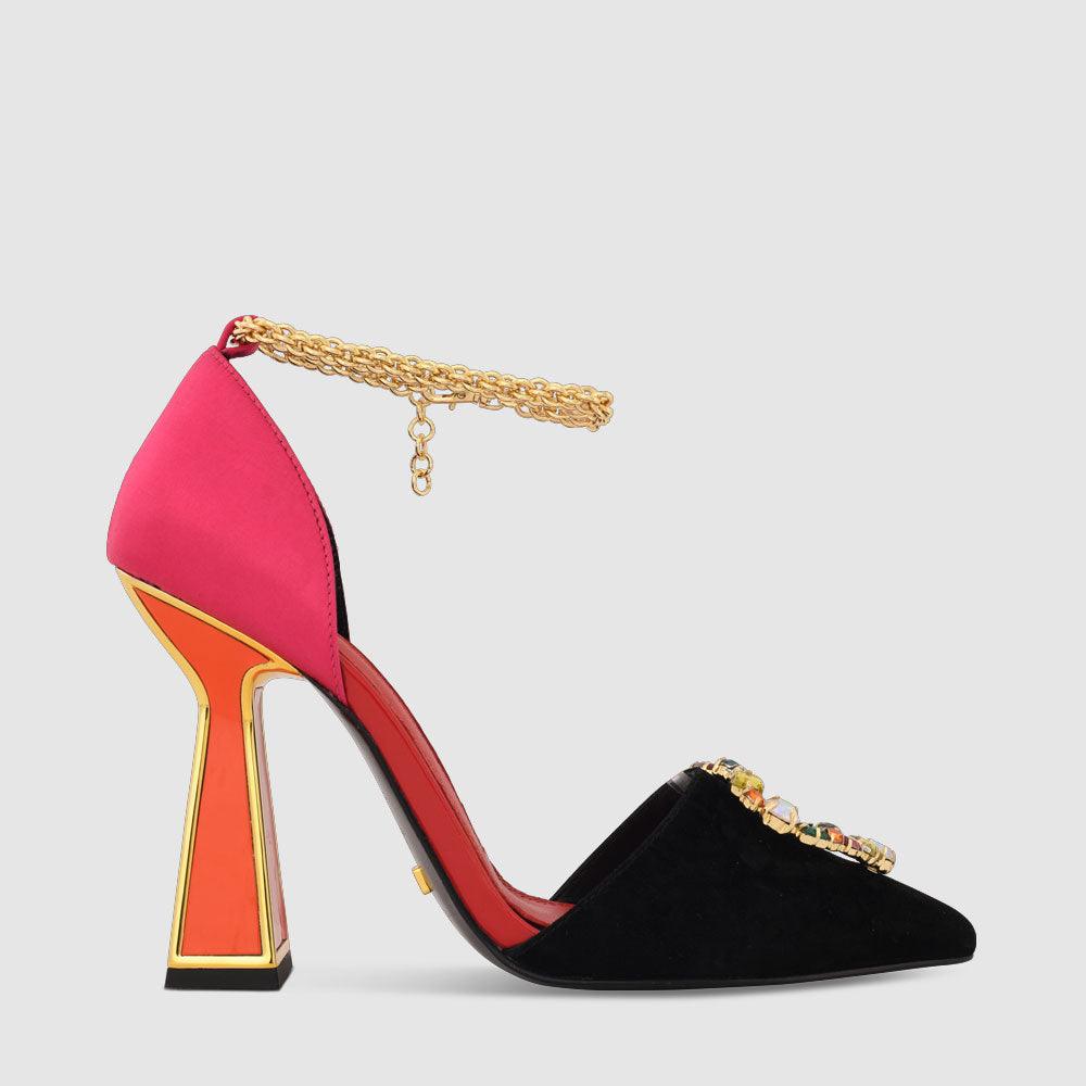 kat maconie Jules Sandals RS23 PYRAMID STILETTO HEEL Multibrights