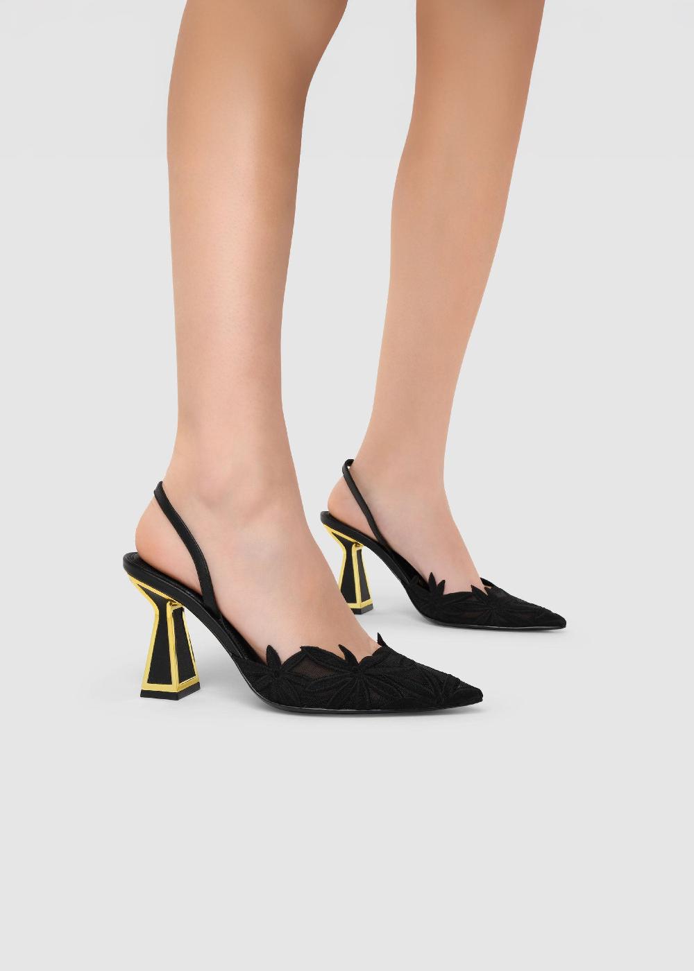 Kat Maconie Amaya Pumps PF23 MID HOURGLASS Black