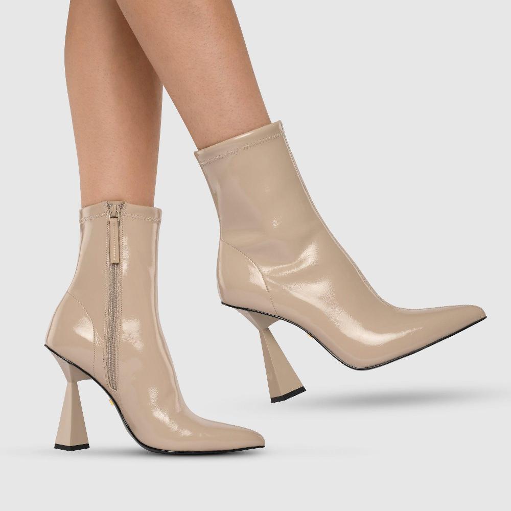 Kat Maconie Chika Boots AW23 SHARD HEEL BOOT Clay
