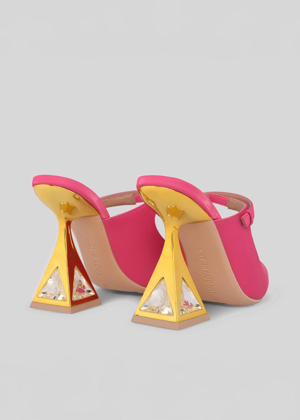 Kat Maconie Hailey Mules RS24 MARTINI HEEL Fuchsia