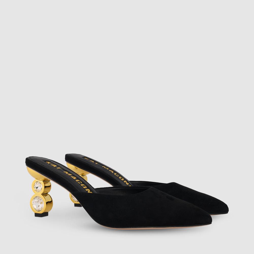 Kat Maconie Laila Mules RS24 GEM STACK Black/Gold