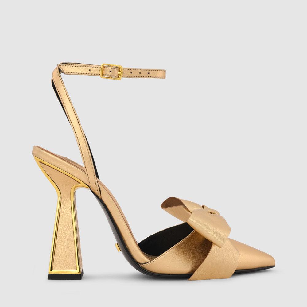 kat maconie Maren Pumps RS23 HOURGLASS HEEL Gold