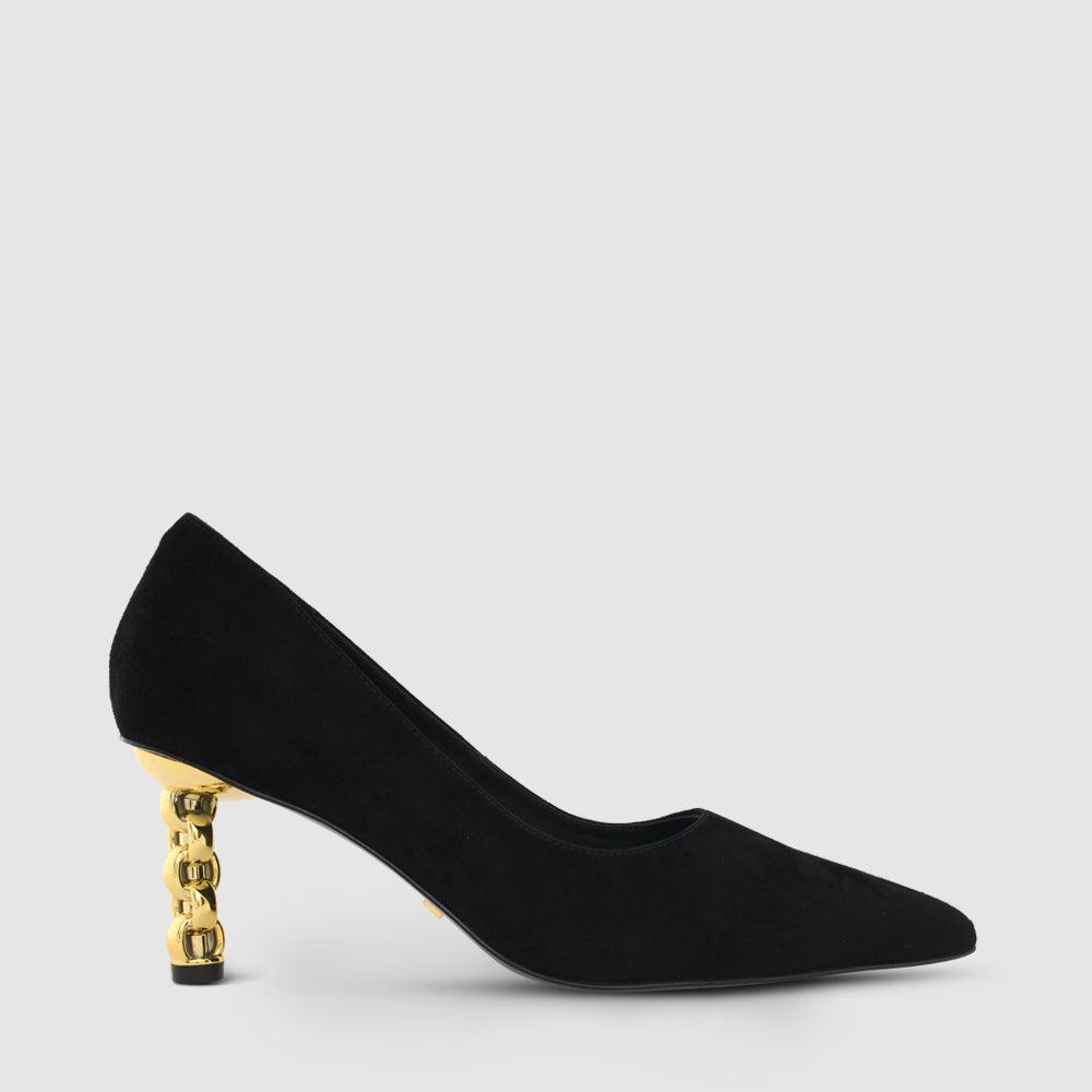 kat maconie Rei Pumps RS23 MID CHILETTO Black /Gold