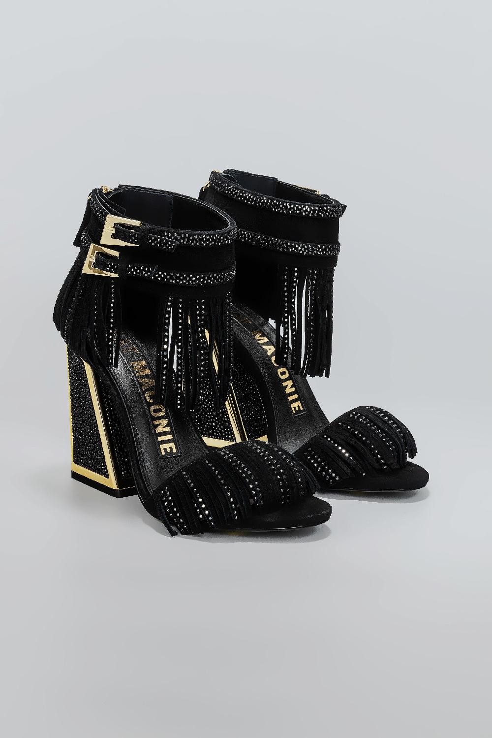 Kat Maconie Shalini Sandals SS25 BLOCK HEEL Black