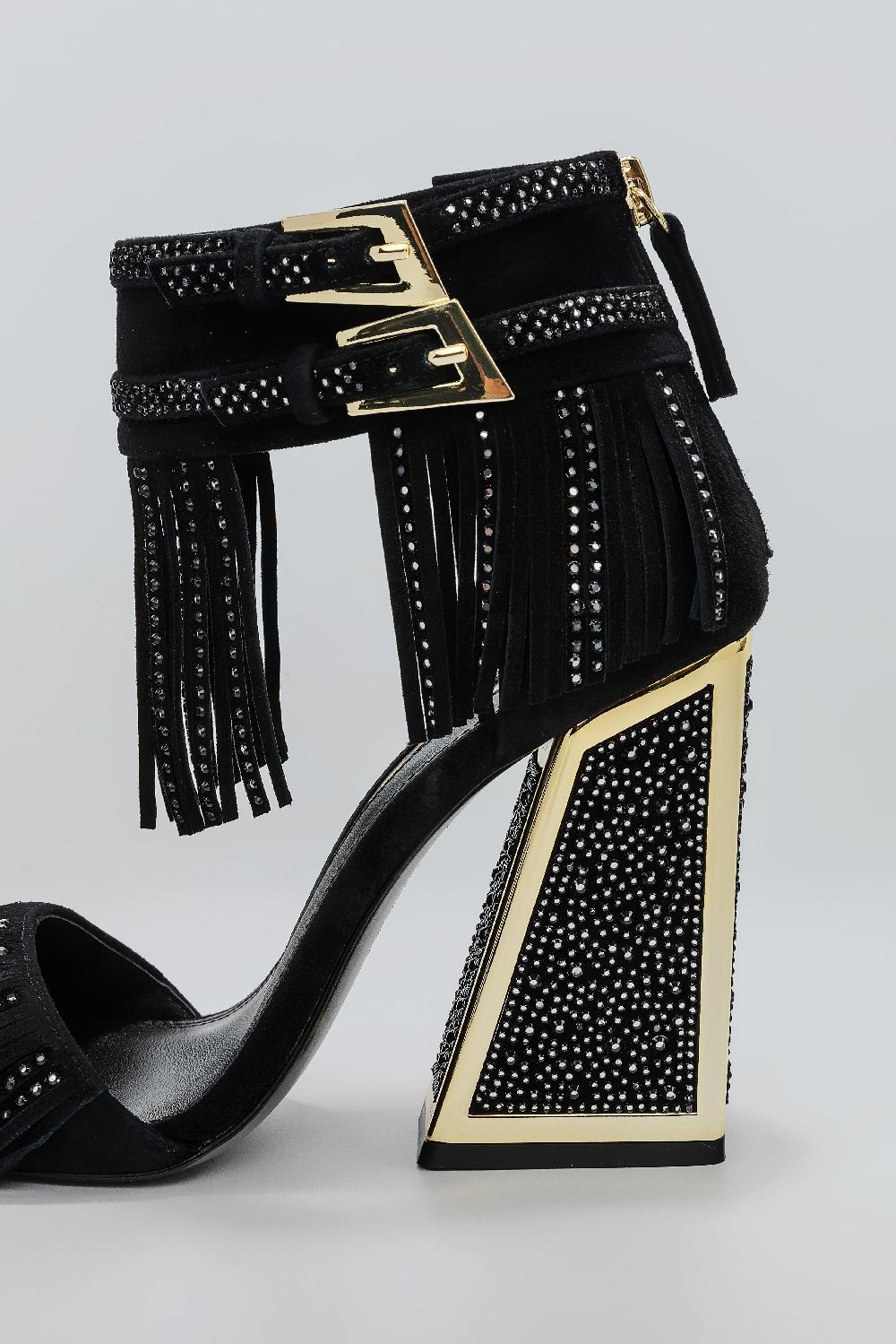 Kat Maconie Shalini Sandals SS25 BLOCK HEEL Black