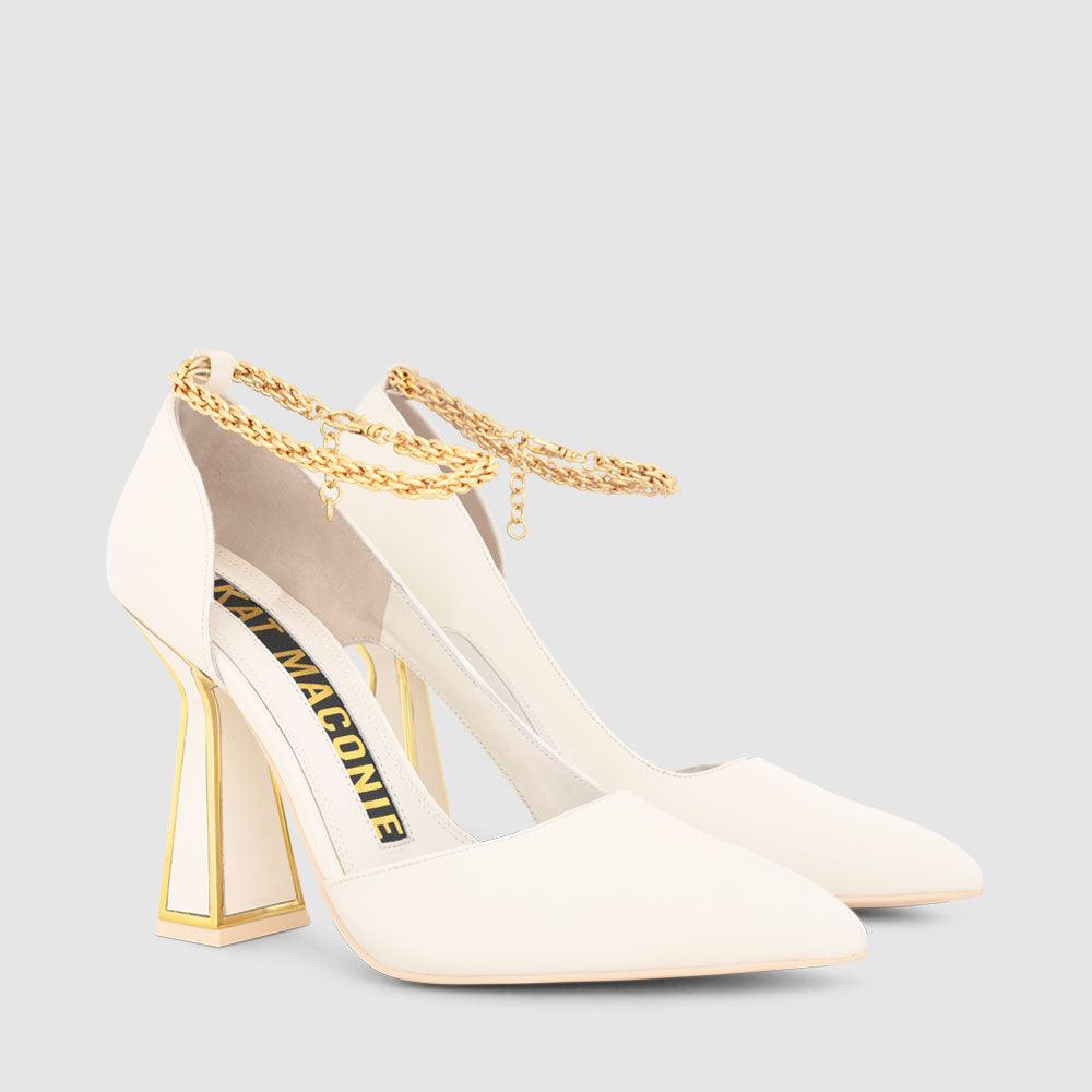 Kat Maconie Yawa Pumps PF22 HOURGLASS Blanc/Gold