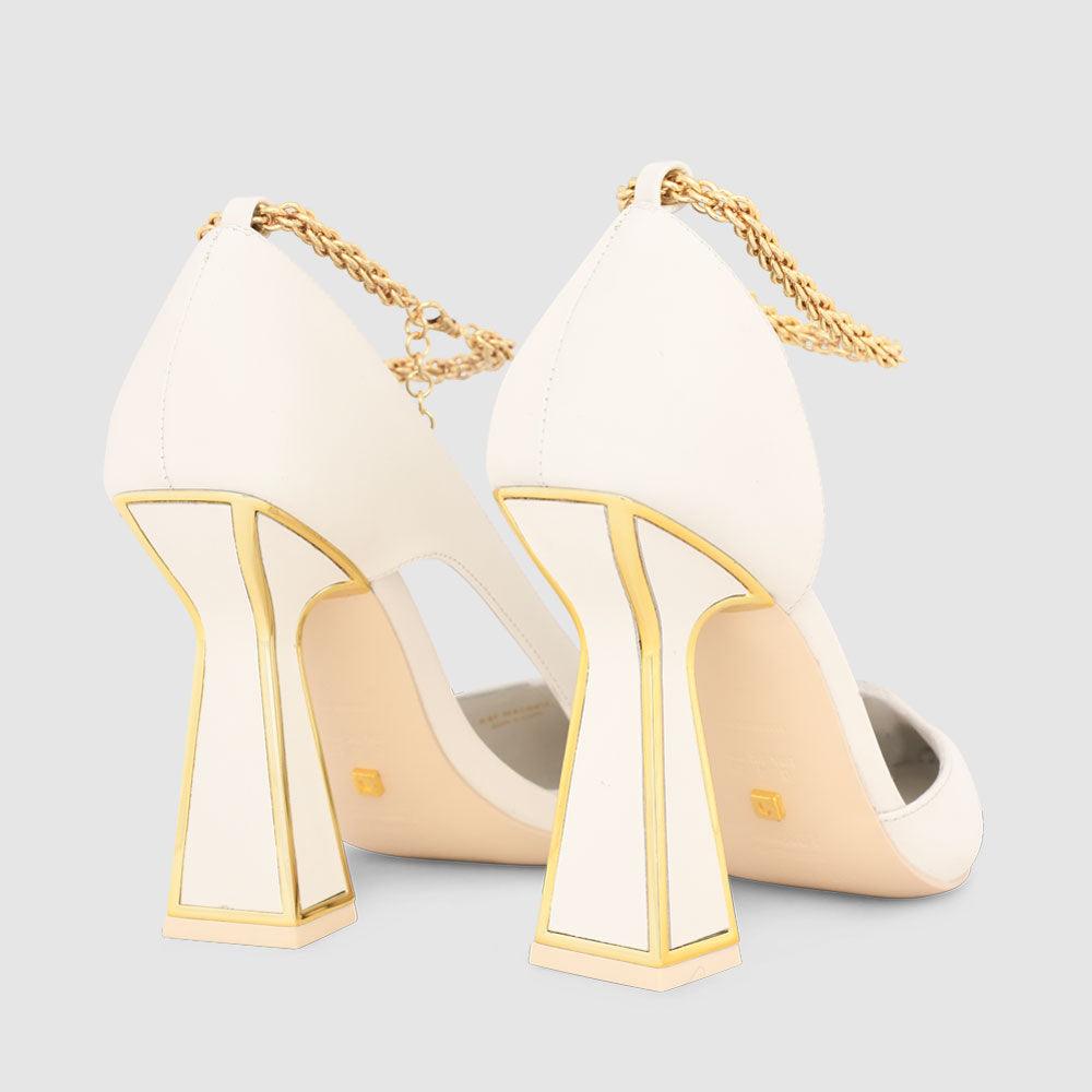 Kat Maconie Yawa Pumps PF22 HOURGLASS Blanc/Gold