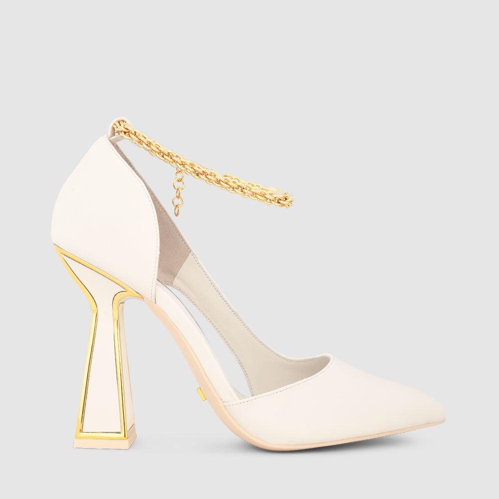 kat maconie Yawa Pumps PF22 HOURGLASS Blanc/Gold