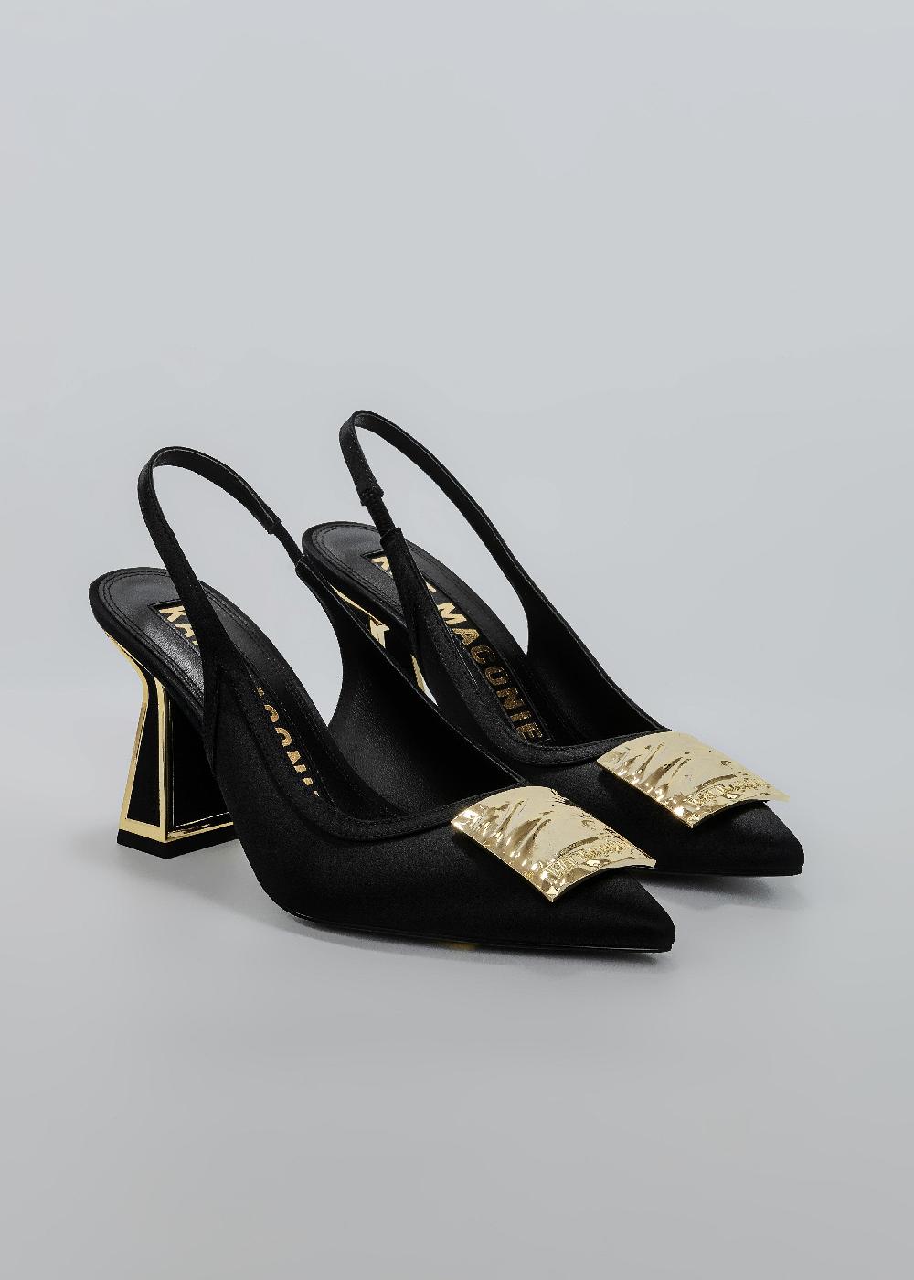 Kat Maconie Katia Pumps SS25 MID HOURGLASS HEEL Black