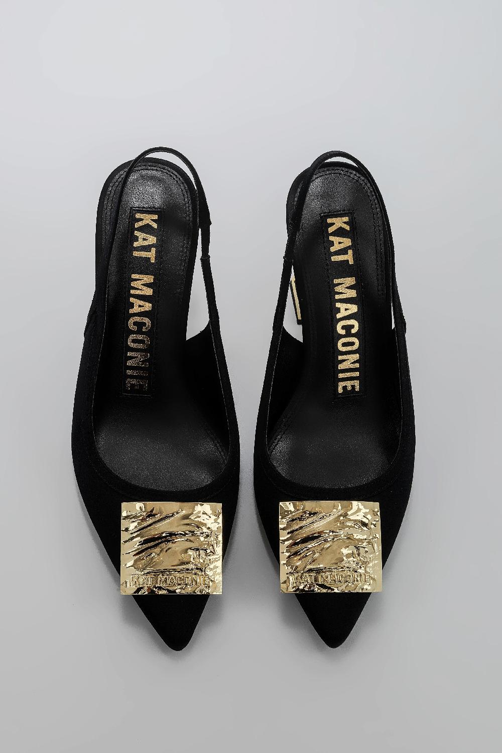Kat Maconie Katia Pumps SS25 MID HOURGLASS HEEL Black