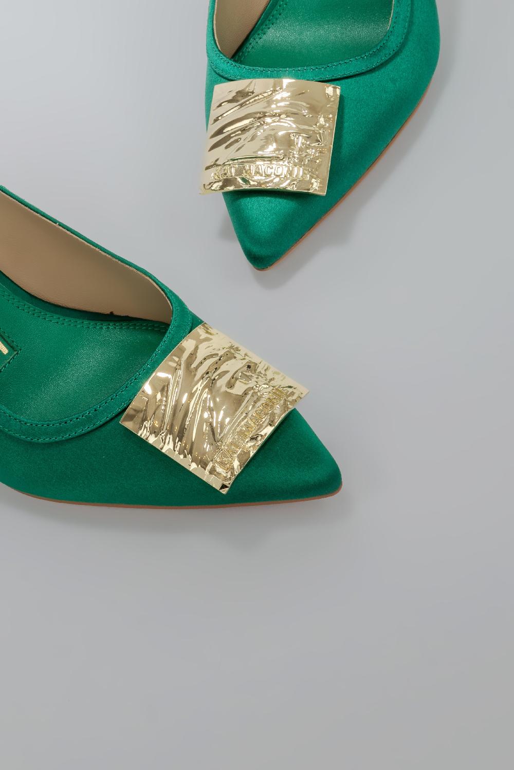 Kat Maconie Katia Pumps SS25 MID HOURGLASS HEEL Emerald