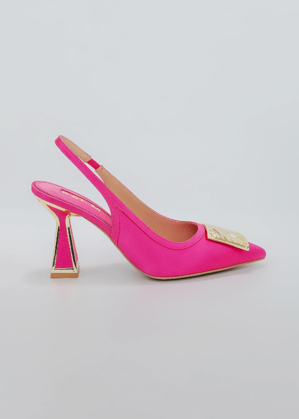 kat maconie Katia Pumps SS25 MID HOURGLASS HEEL Fuchsia