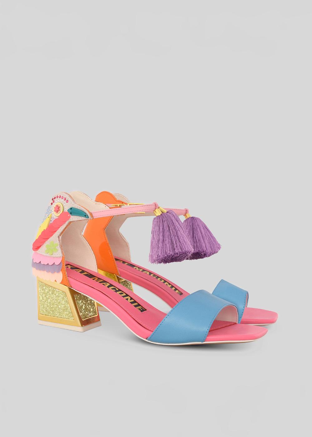 Kat Maconie Kay Sandals PF23 FRAME KICKER HEEL Lemon Sherbet