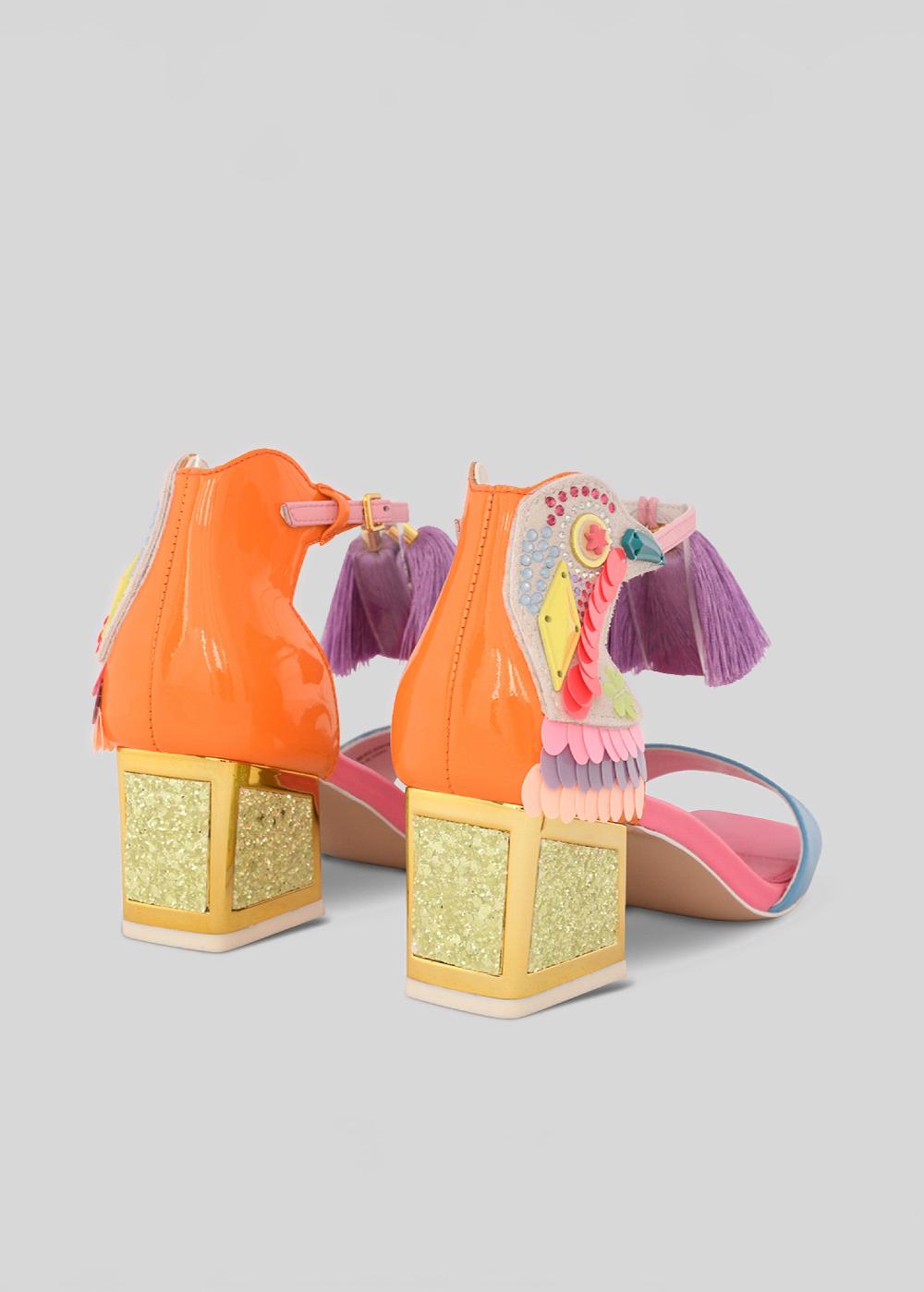 Kat Maconie Kay Sandals PF23 FRAME KICKER HEEL Lemon Sherbet