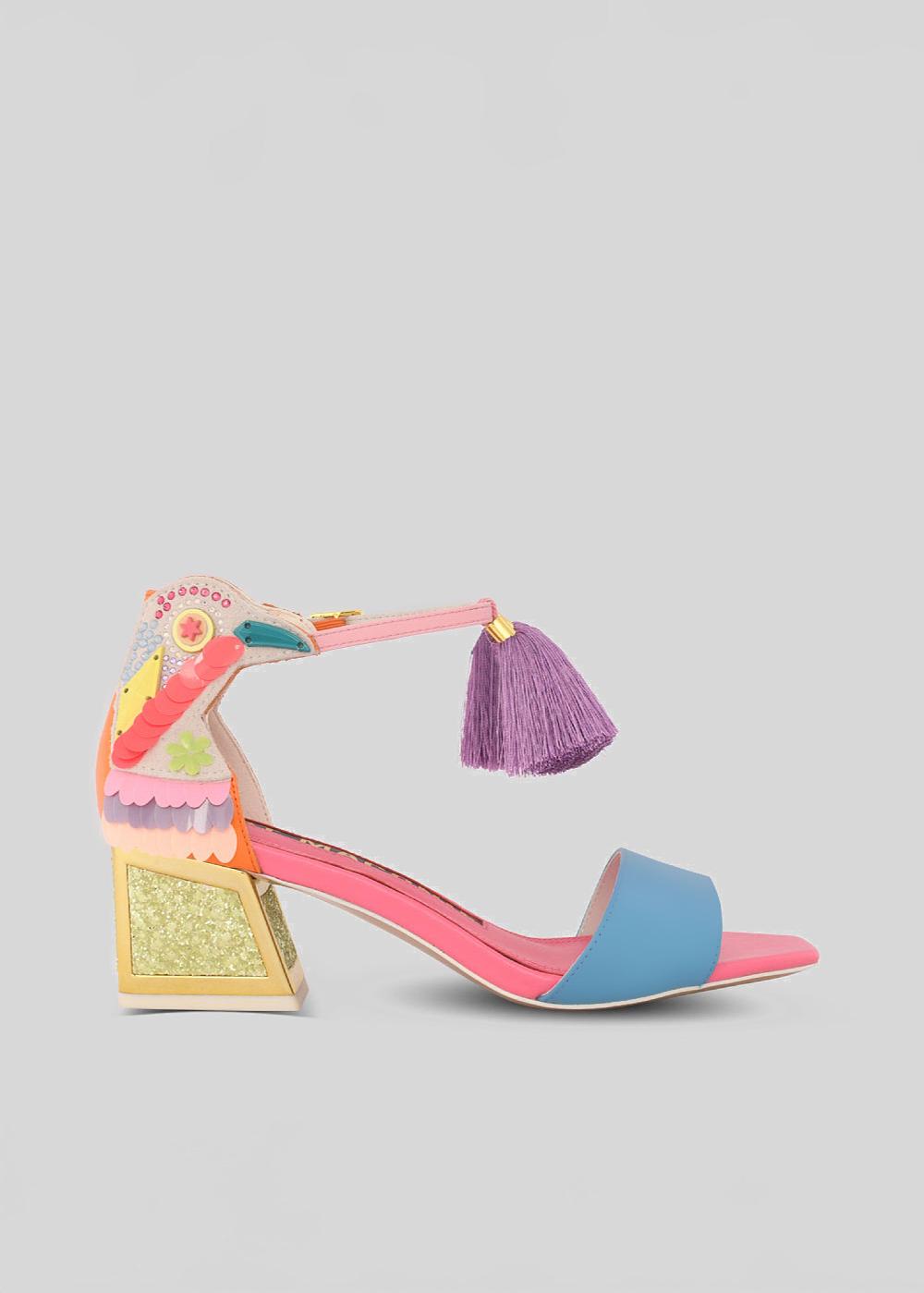 kat maconie Kay Sandals PF23 FRAME KICKER HEEL Lemon Sherbet