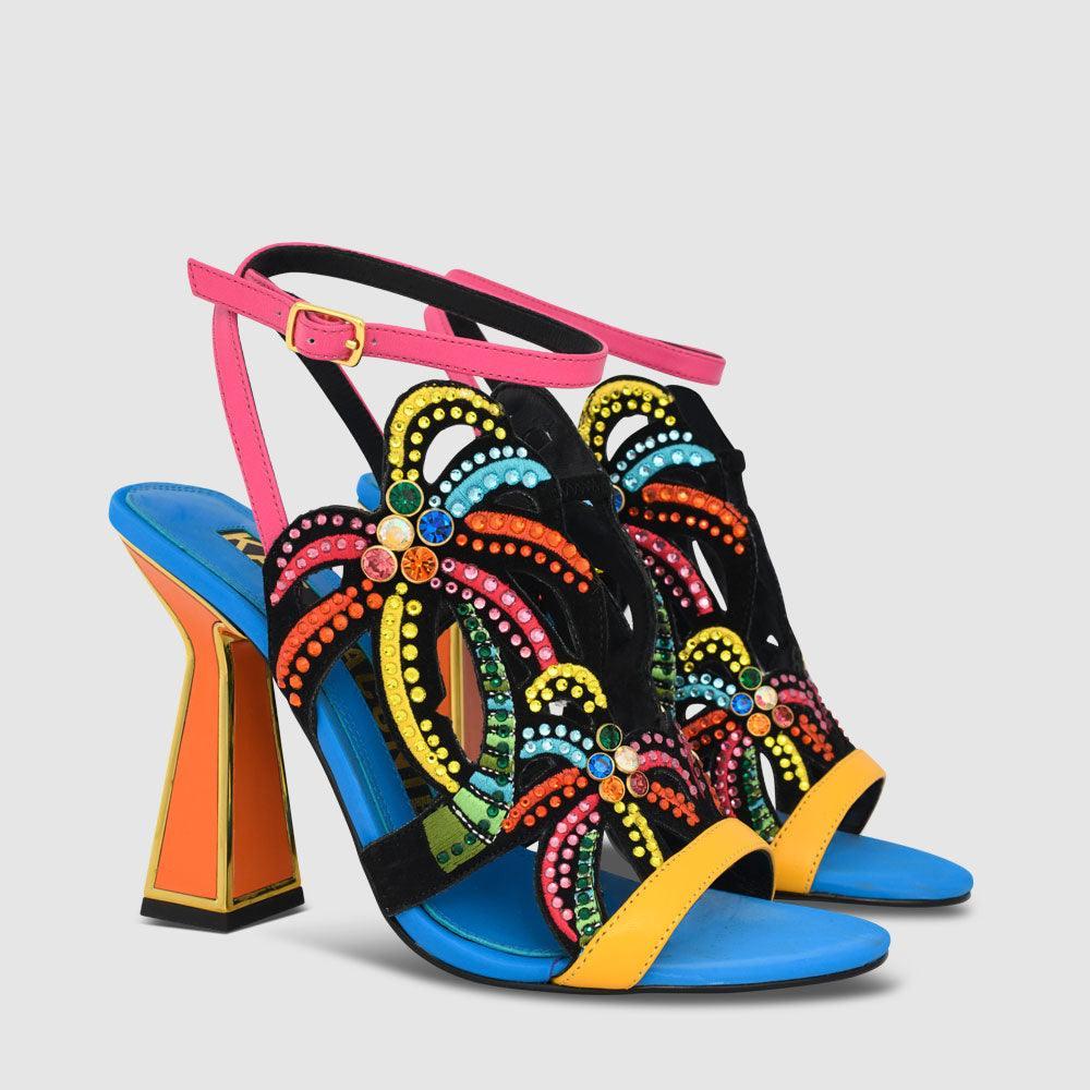 Kat Maconie Kiawa Sandals SS23 HOURGLASS HEEL SANDALS Multibrights