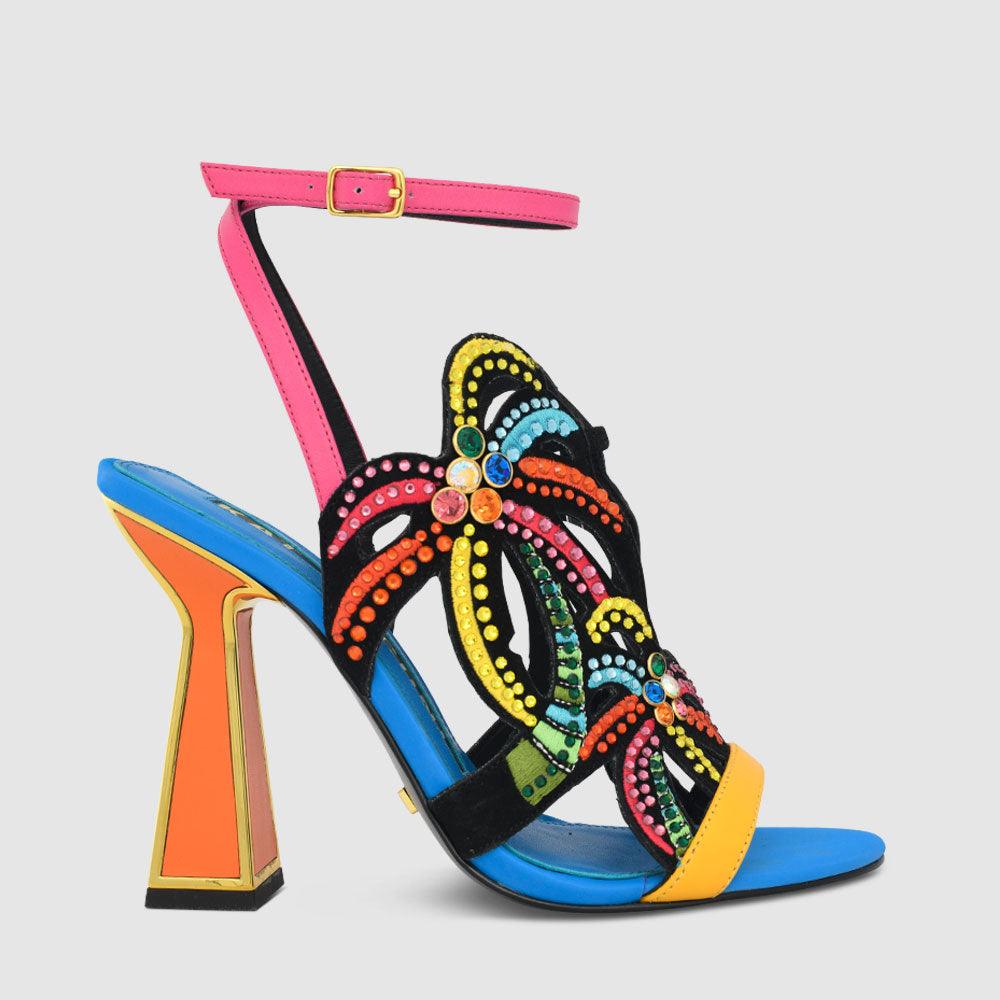 kat maconie Kiawa Sandals SS23 HOURGLASS HEEL SANDALS Multibrights
