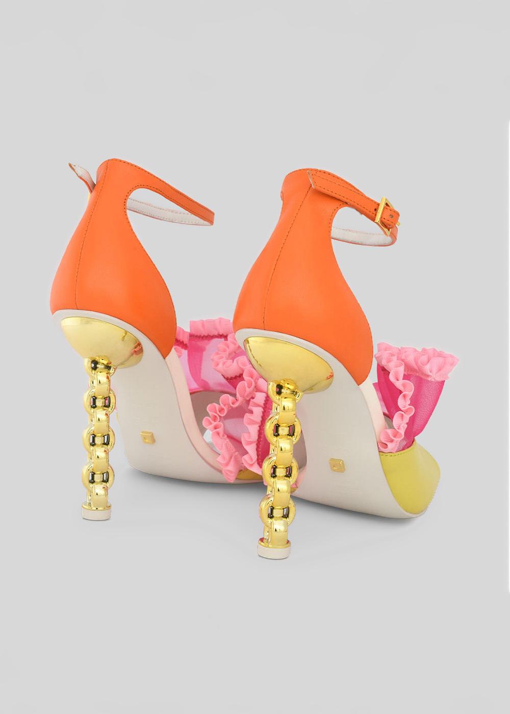 Kat Maconie Kleo Sandals SS23 CHILETTO SANDALS Lime Punch