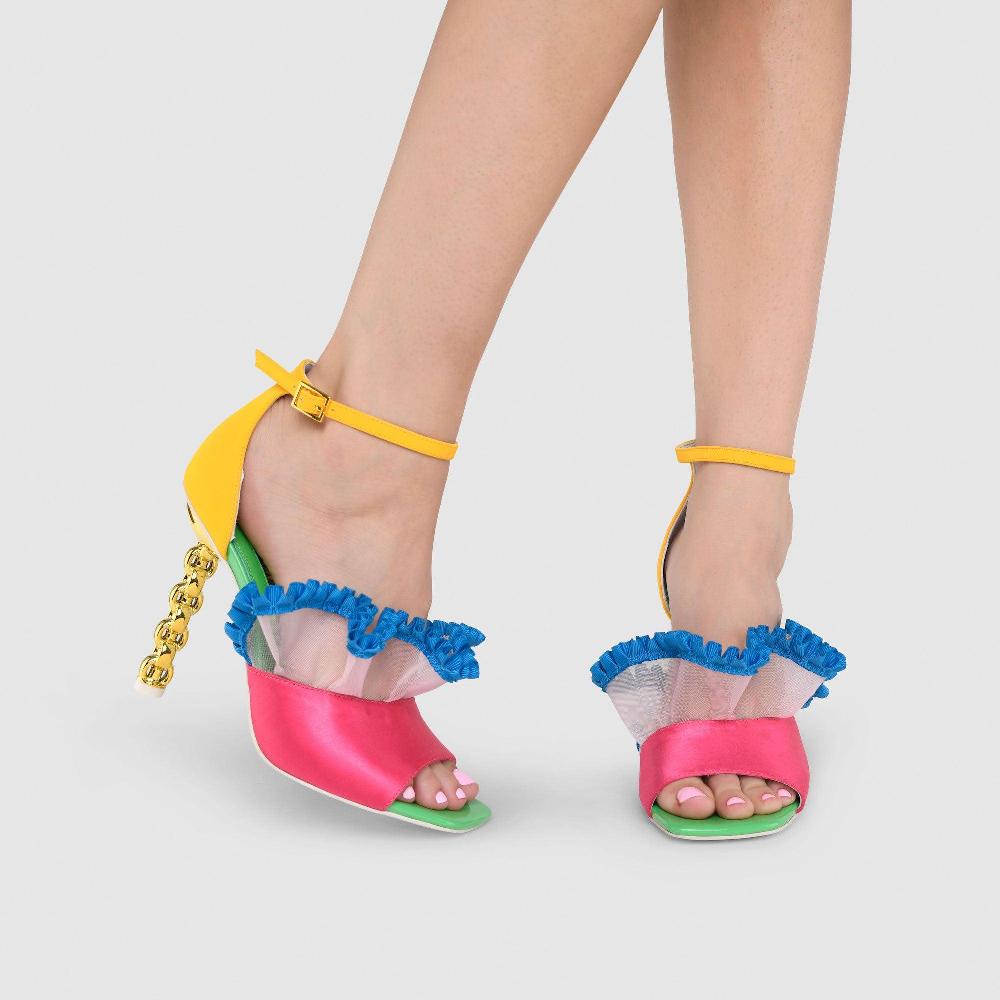 Kat Maconie Kleo Sandals SS23 CHILETTO SANDALS Sunny/Multi