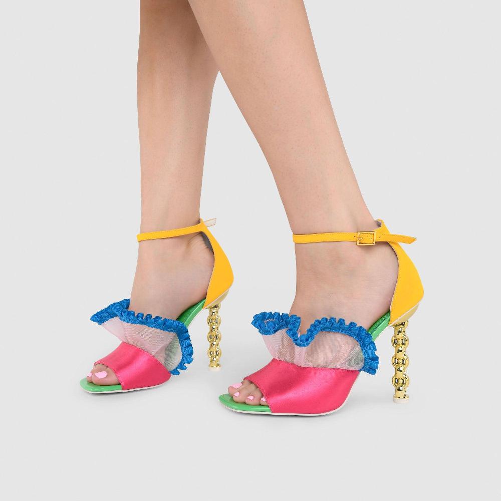 Kat Maconie Kleo Sandals SS23 CHILETTO SANDALS Sunny/Multi
