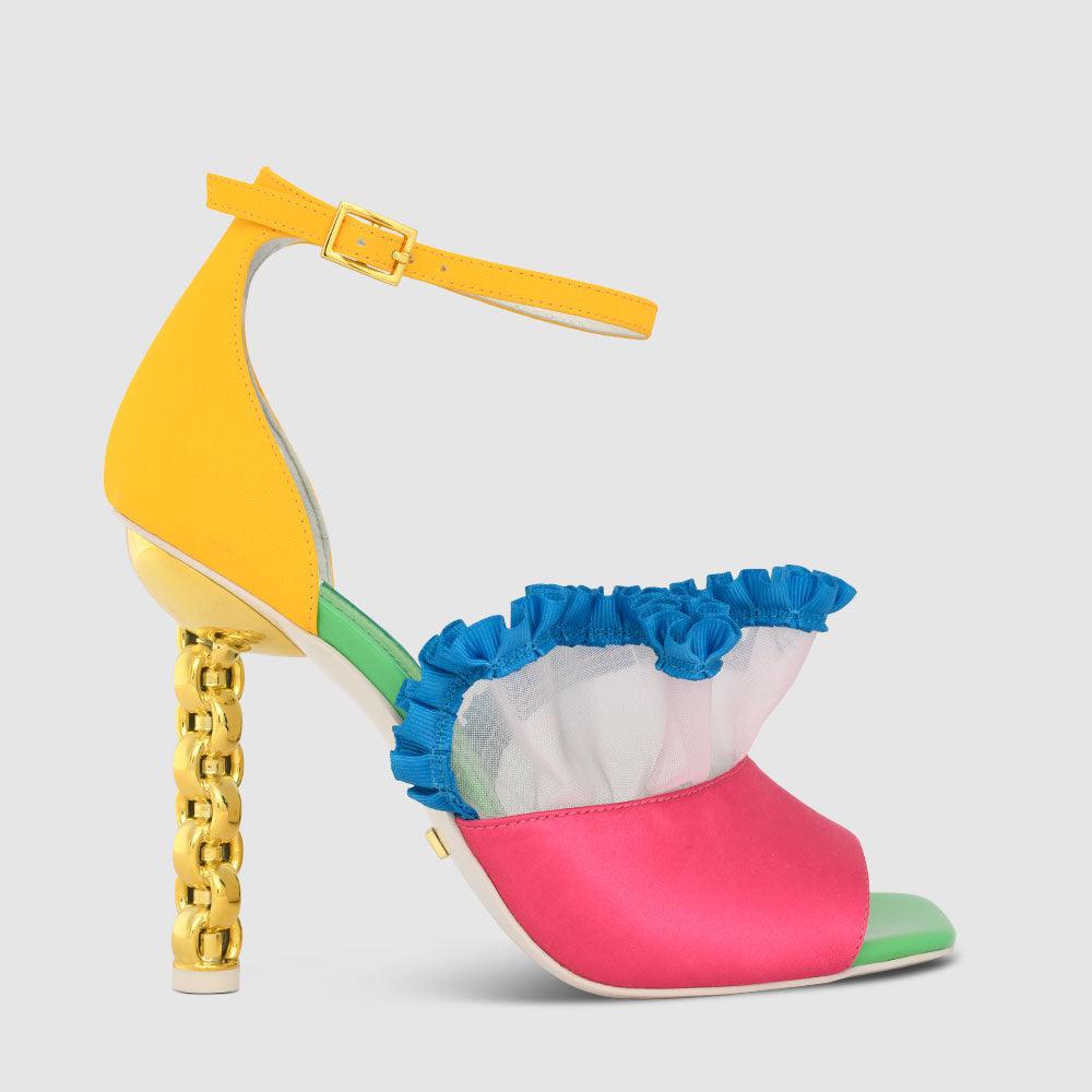 kat maconie Kleo Sandals SS23 CHILETTO SANDALS Sunny/Multi