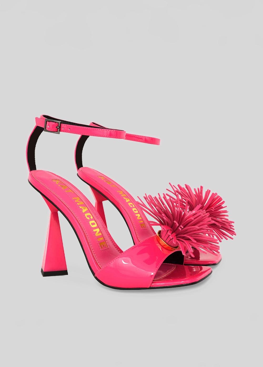 Kat Maconie Kriti Sandals AW23 SHARD HEEL SANDAL Luminous Pink