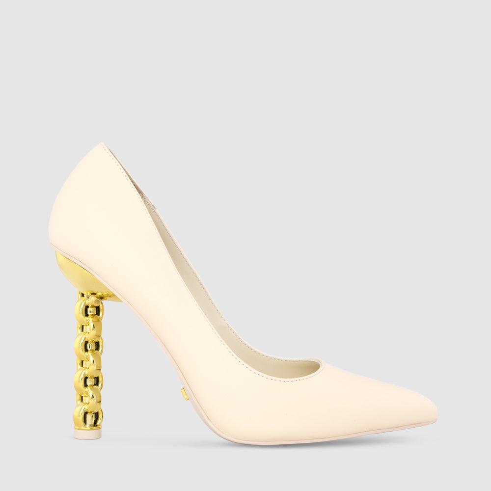 kat maconie Lydia Pumps SS23 CHILETTO PUMPS Coconut Cream