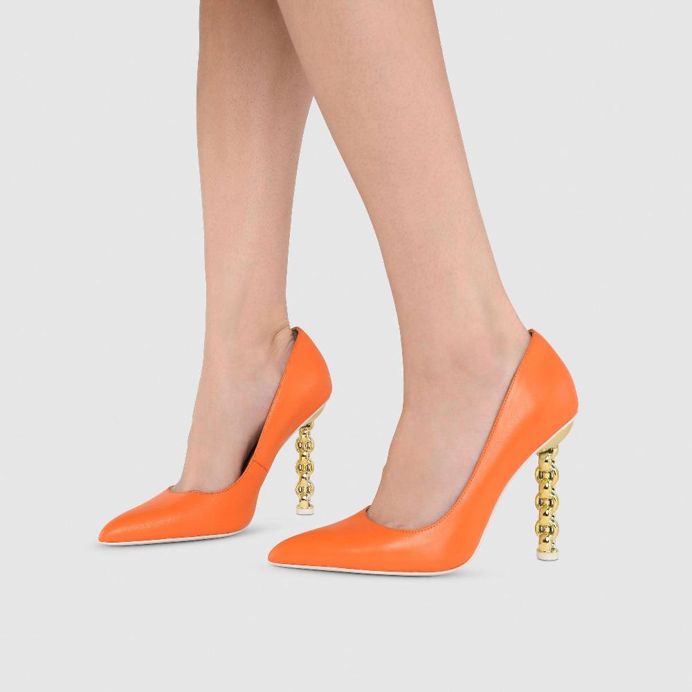 Kat Maconie Lydia Pumps SS23 CHILETTO PUMPS Spritz Orange