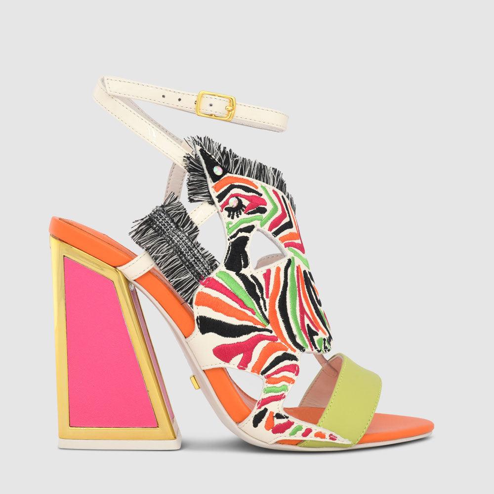 kat maconie Marta Sandals SS23 KICKER HEEL SANDALS Multibrights