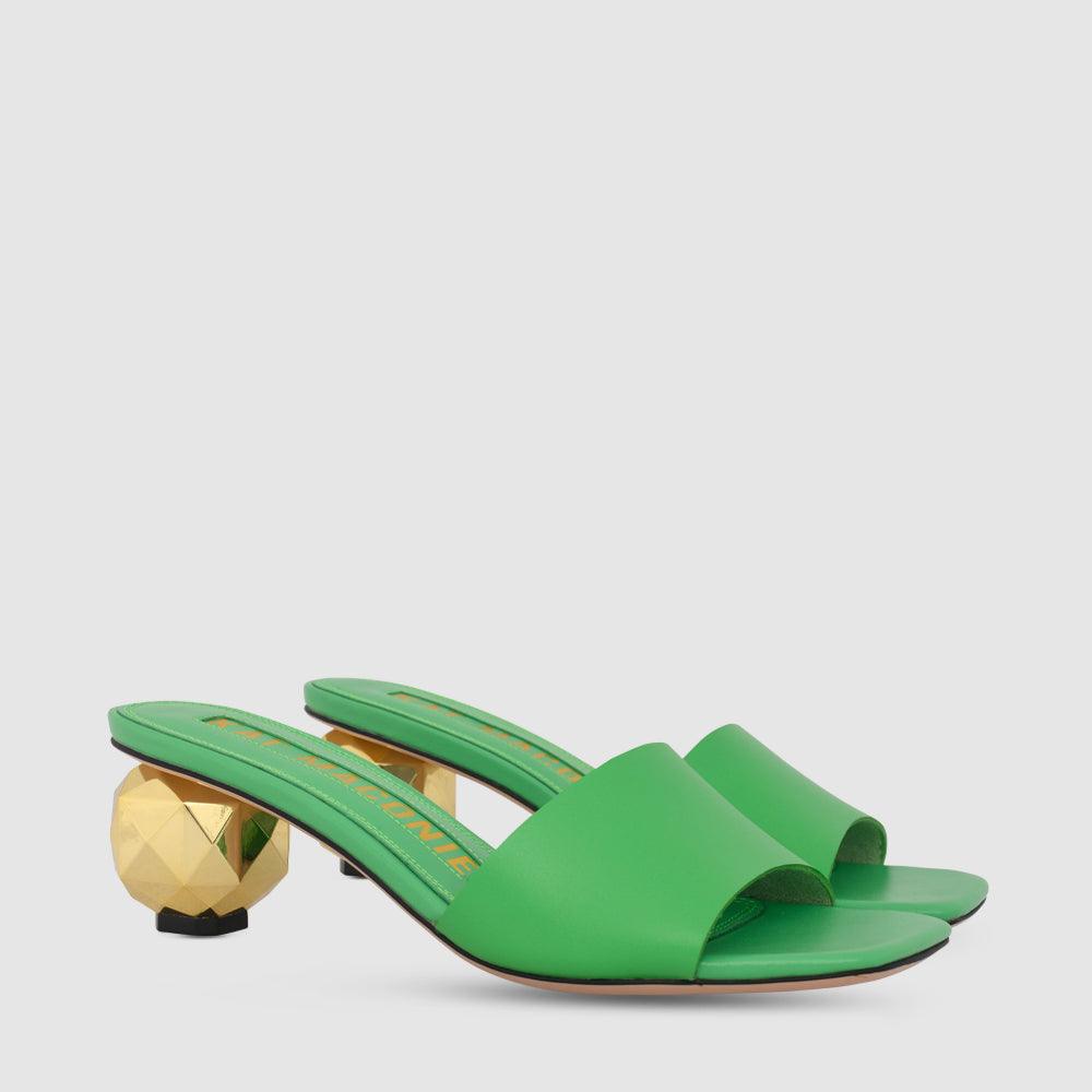 Kat Maconie Maryam Sandals RS24 GEM HEEL SANDAL Absinthe