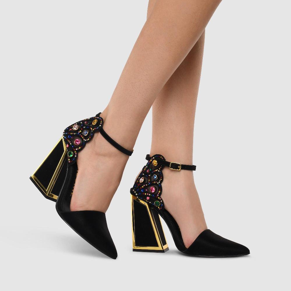 Kat Maconie Naira Sandals RS23 KICKER FRAME HEEL Black/Multi