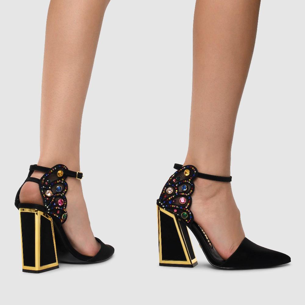 Kat Maconie Naira Sandals RS23 KICKER FRAME HEEL Black/Multi