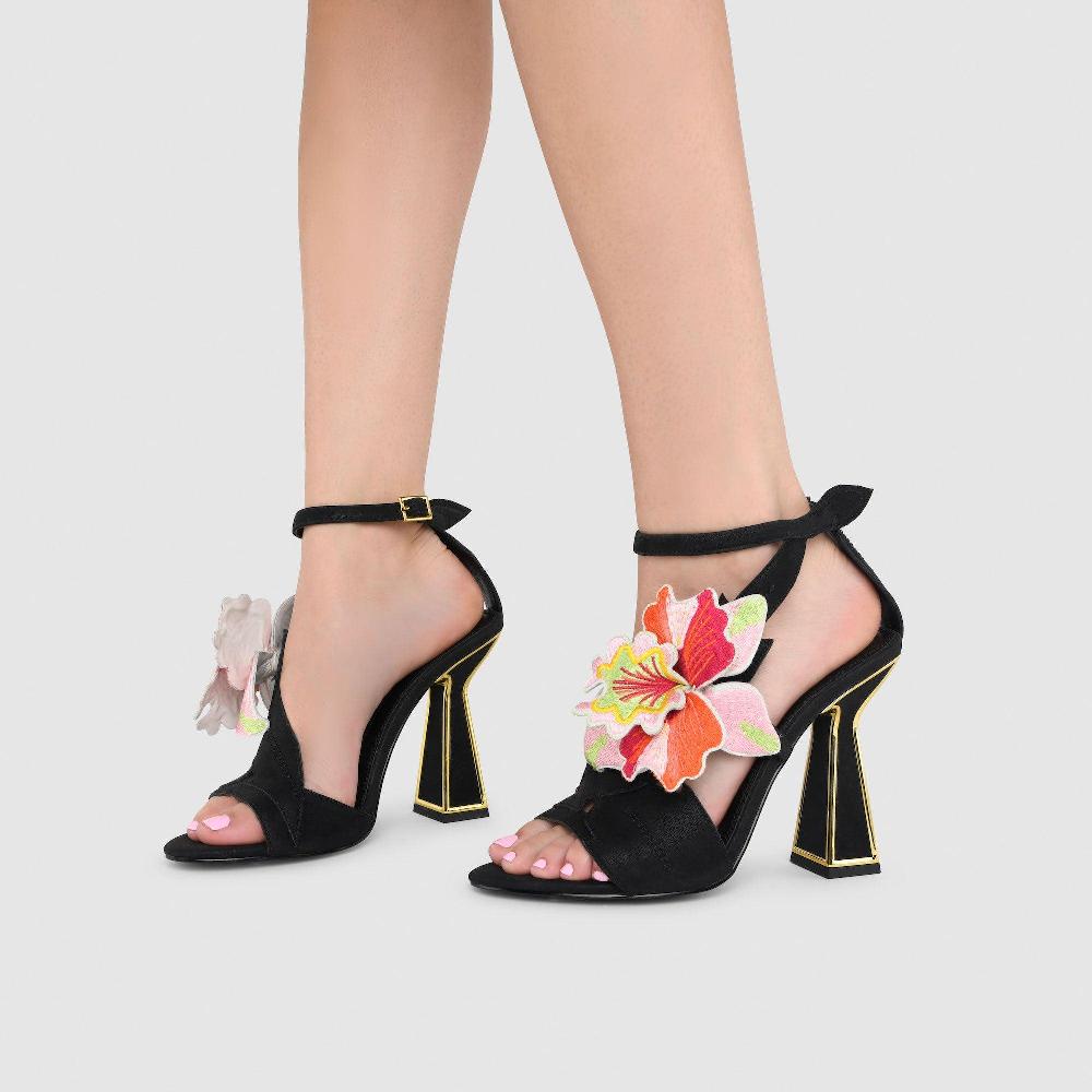 Kat Maconie Orela Sandals SS23 HOURGLASS HEEL SANDALS Black