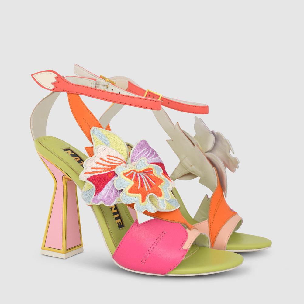 Kat Maconie Orela Sandals SS23 HOURGLASS HEEL SANDALS Multibrights