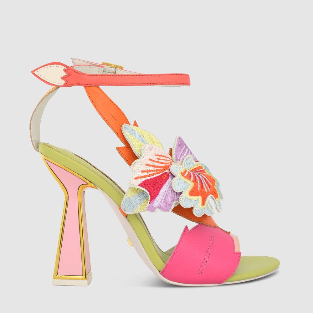 kat maconie Orela Sandals SS23 HOURGLASS HEEL SANDALS Multibrights