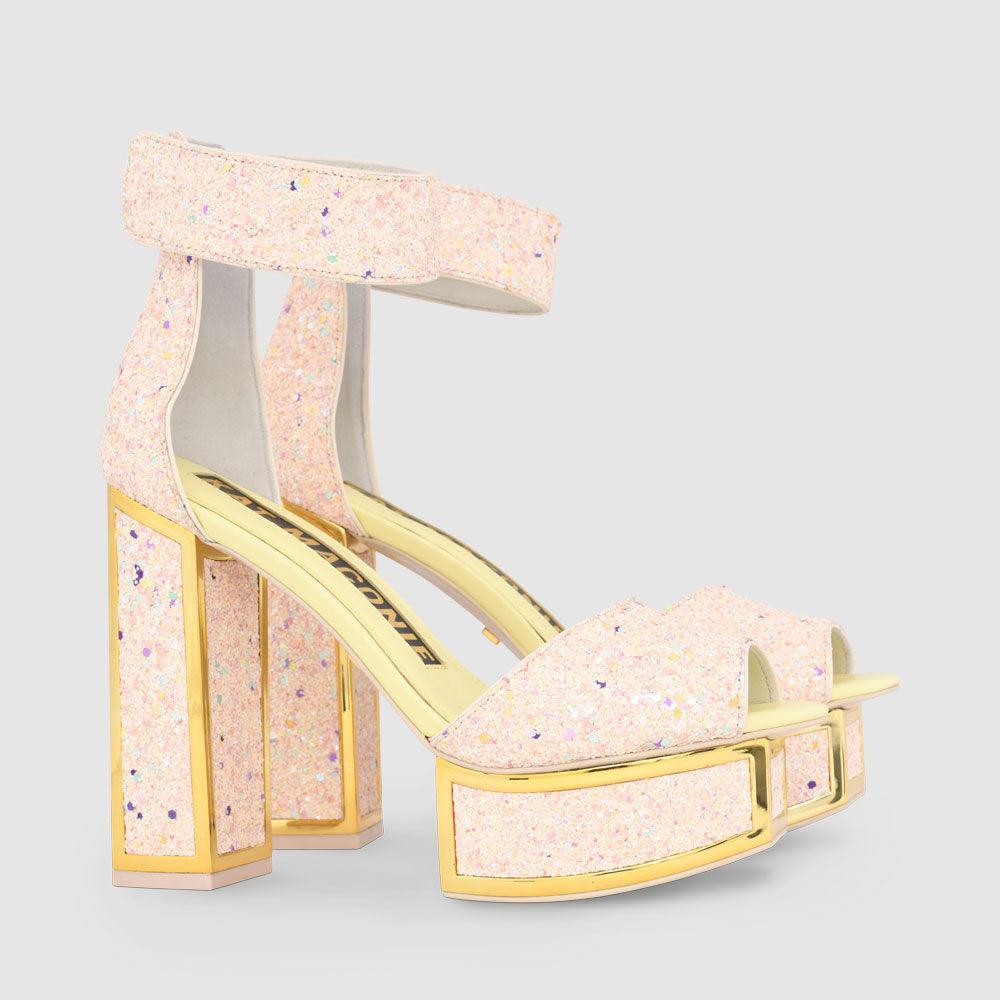 Kat Maconie Pammy Sandals PF23 PLATFROM Liquid Lime/Multi