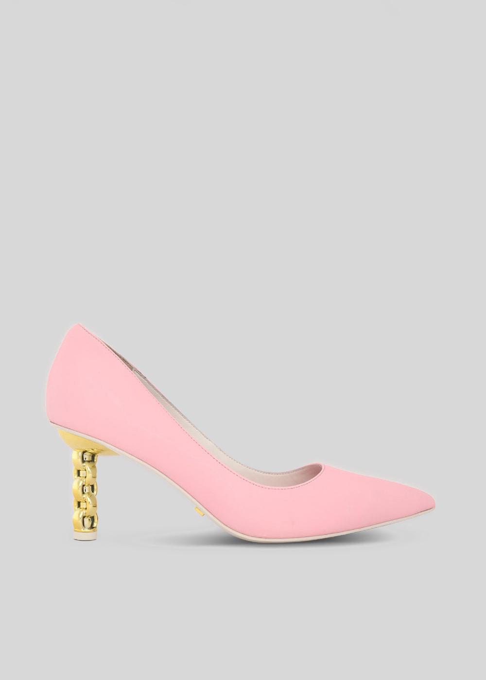 kat maconie Rei Pumps SS23 MID CHILETTO PUMPS Cheeky Pink