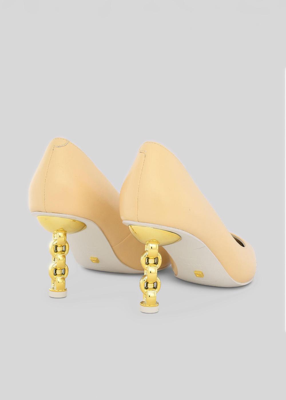 Kat Maconie Rei Pumps SS23 MID CHILETTO PUMPS Vanilla