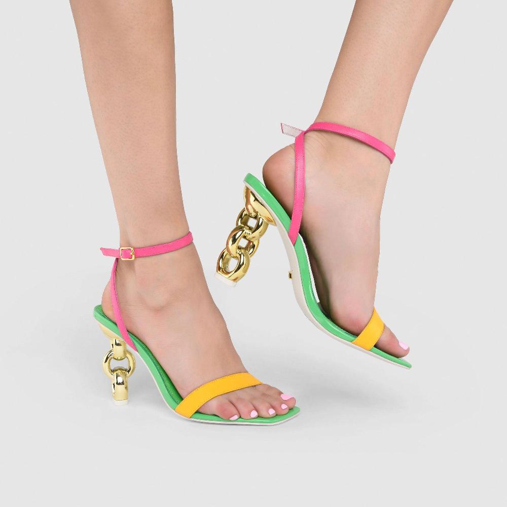 Kat Maconie Riri Sandals SS23 MULTI CHAIN SANDALS Multibrights