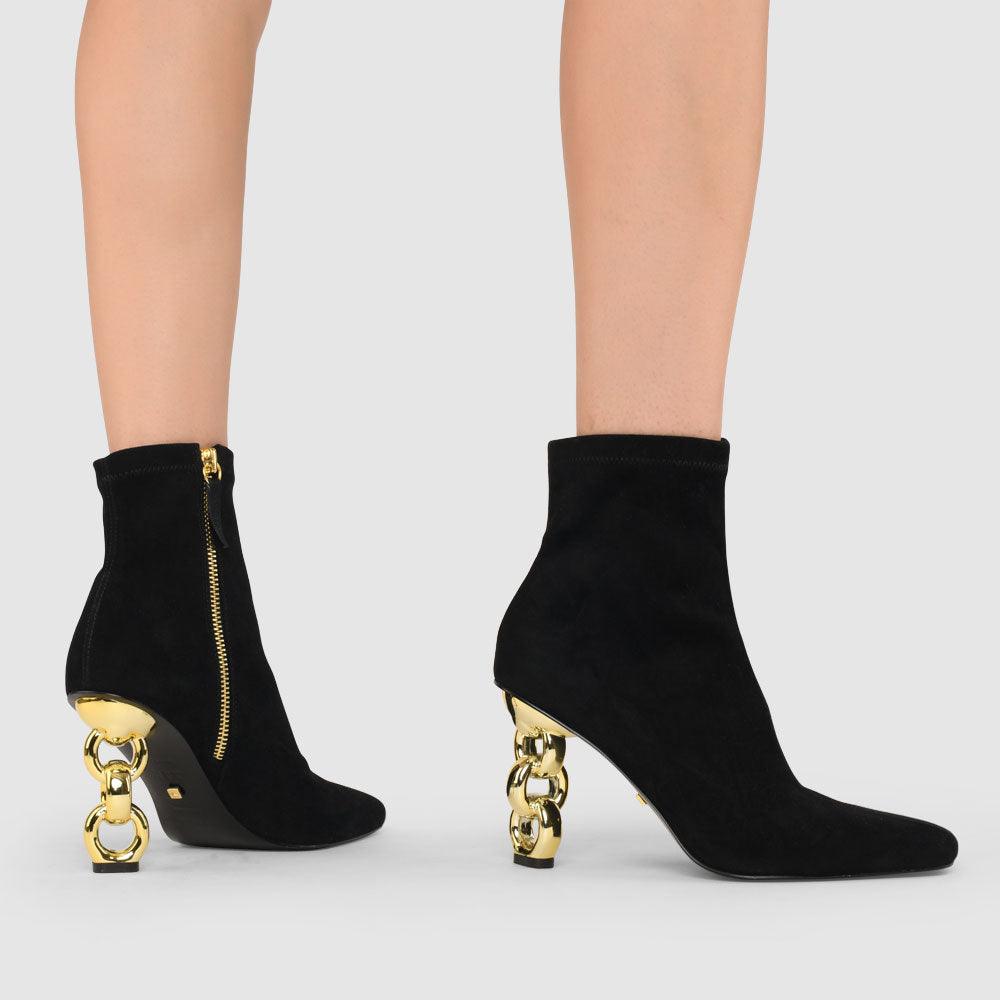 Kat Maconie Rue Boots RS23 MULTI CHAIN BOOTS Black/Gold