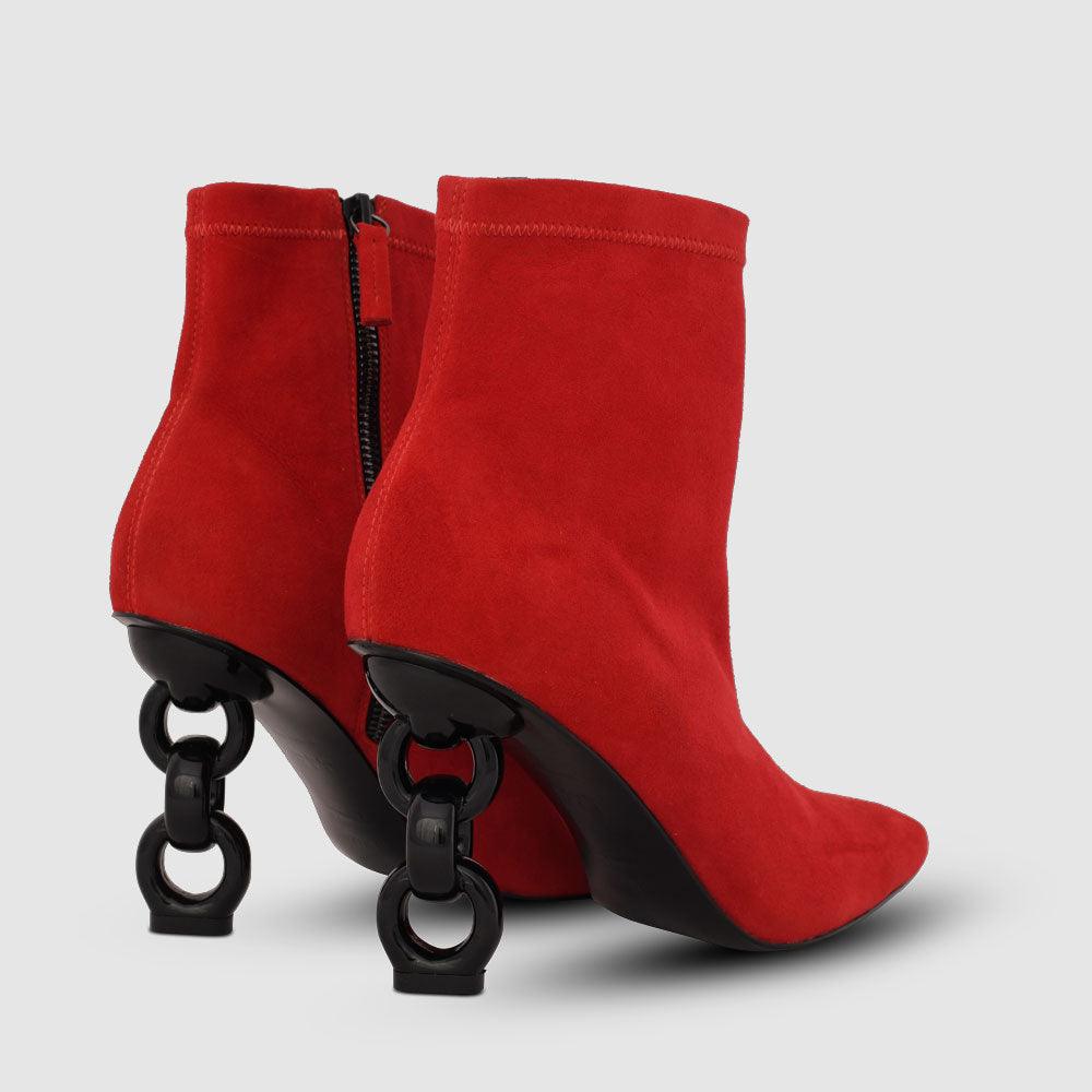 Kat Maconie Rue Boots RS23 MULTI CHAIN BOOTS Crimson