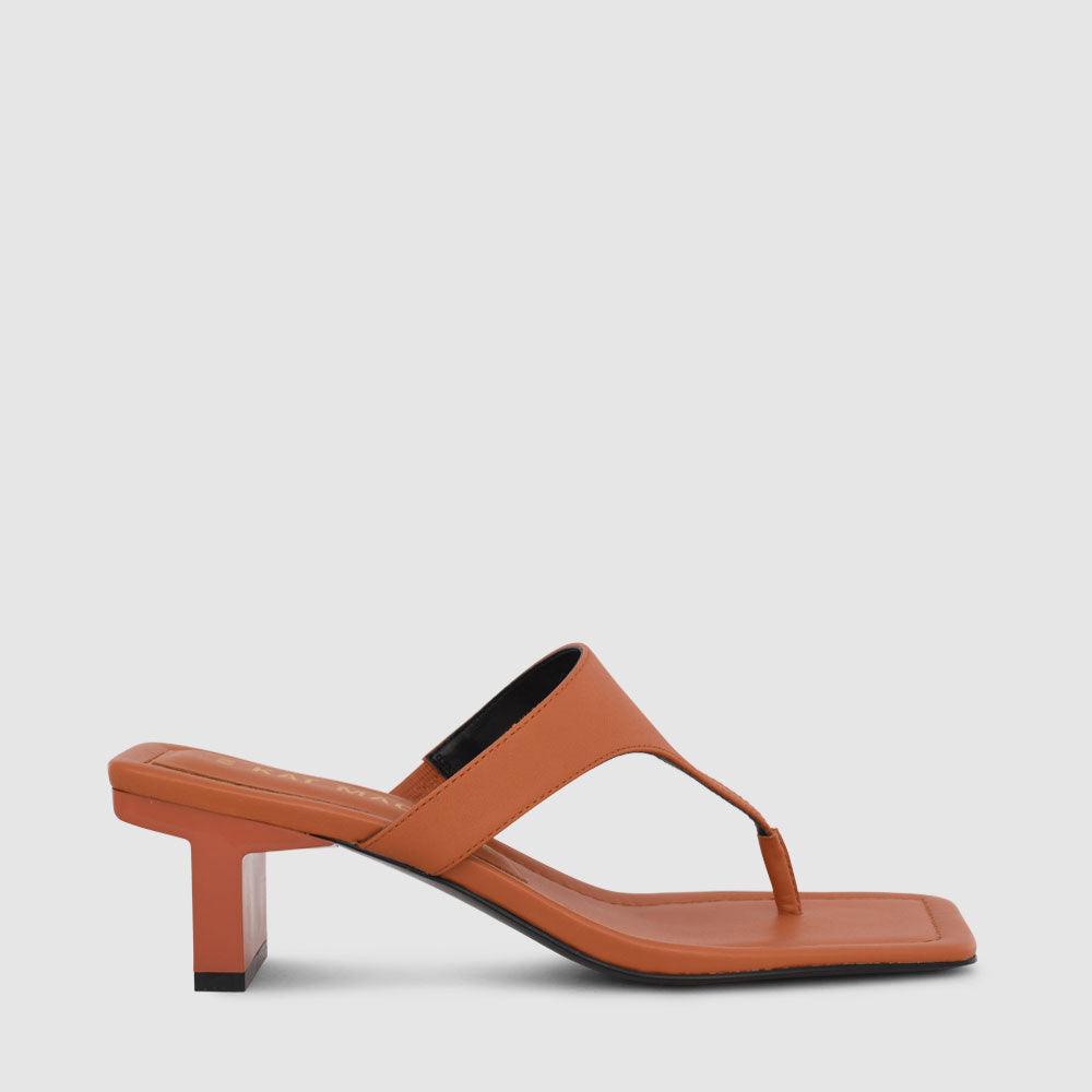 kat maconie Siena Sandals SS22 Mid Heel Sandal Caramel