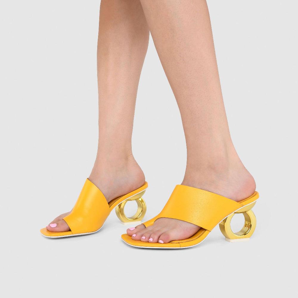 Kat Maconie Sigrid Sandals SS23 SINGLE CHAIN HEEL SANDALS Sunny