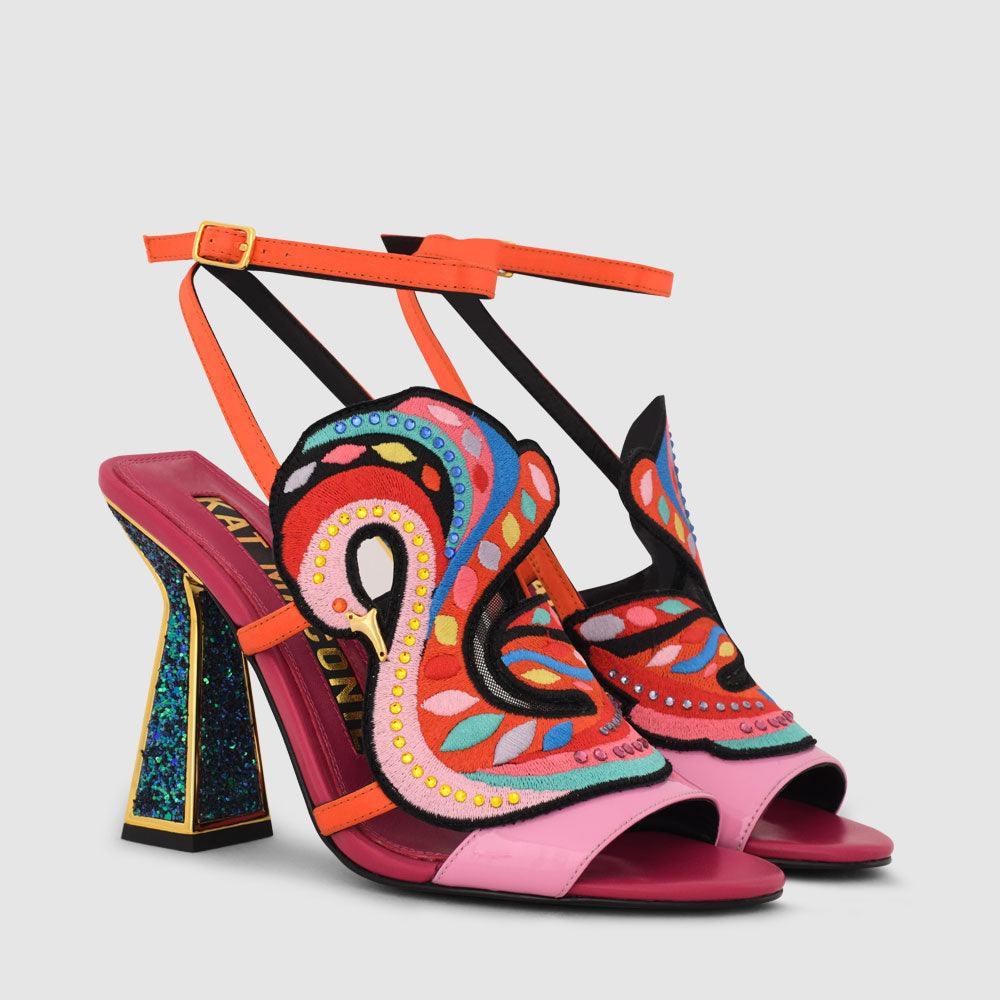 Kat Maconie Skylar Sandals RS23 HOURGLASS HEEL Multibrights