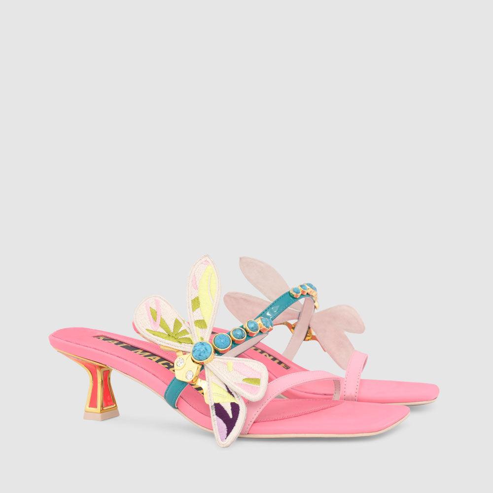 Kat Maconie Sofia Sandals PF23 KITTEN HEEL Multibrights