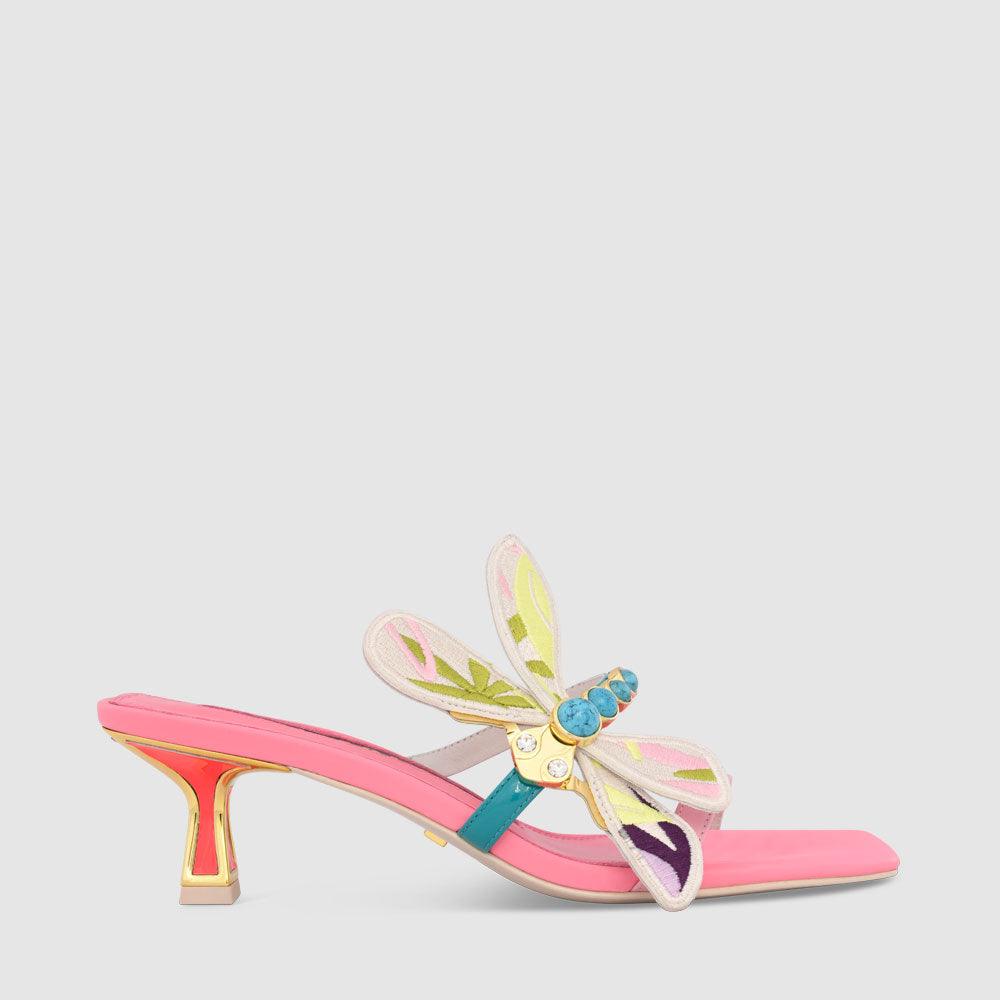 kat maconie Sofia Sandals PF23 KITTEN HEEL Multibrights