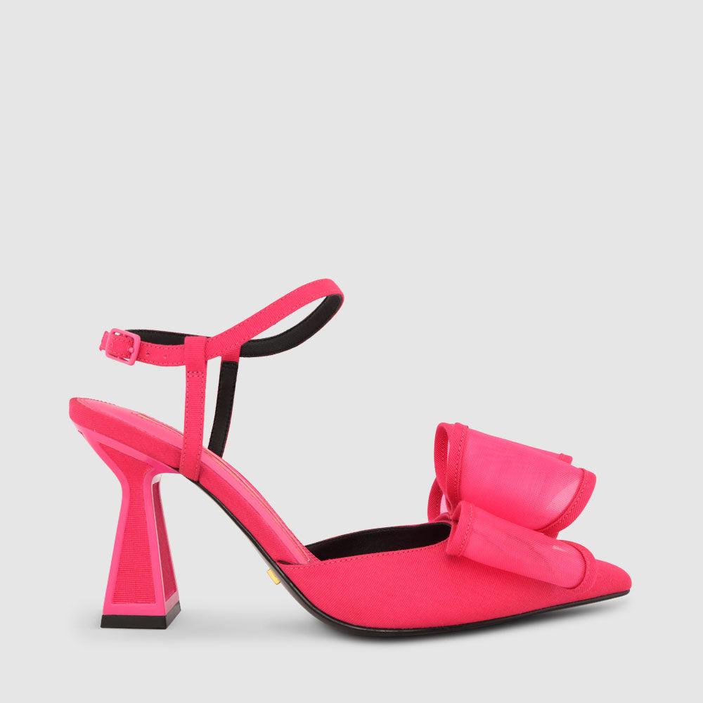 kat maconie Stormi Pumps AW23 MID HOURGLASS HEEL Luminous Pink